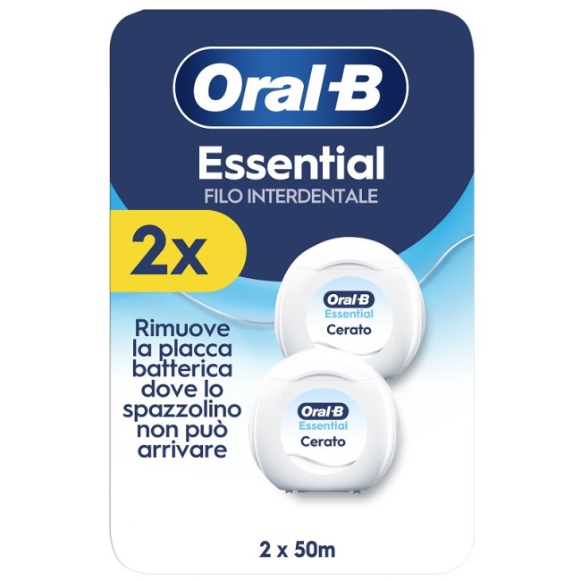Oral-B Filo Interdentale Cerato 50 metri per igiene orale quotidiana e pulizia profonda Oral-B Filo Interdentale Cerato 50 metri per igiene orale quotidiana e pulizia profonda