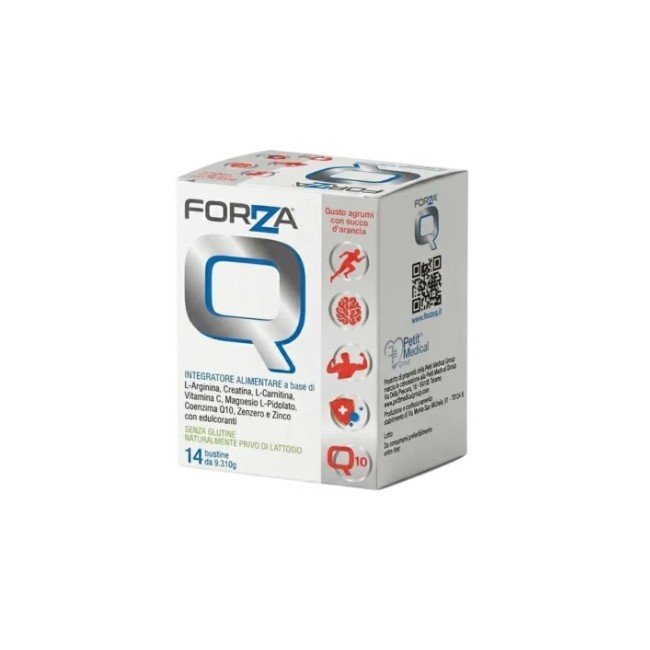 Petit Medical Group Forza Q 14 Bustine Con Edulcoranti Senza Glutine Naturalmente Privo Di Lattosio