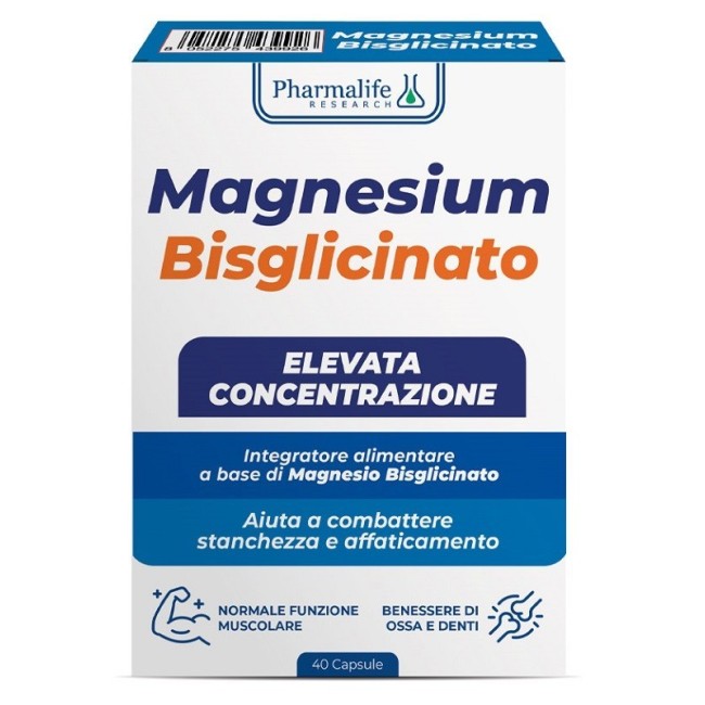 Pharmalife Research Magnesium Bisglicinato 40 Capsule Senza Glutine