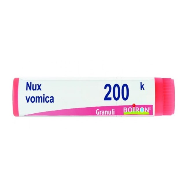 Boiron Nux Vomica 200K Globuli 1g - Medicinale omeopatico per digestione e benessere Boiron Nux Vomica 200K Globuli 1g - Medicinale omeopatico per digestione e benessere