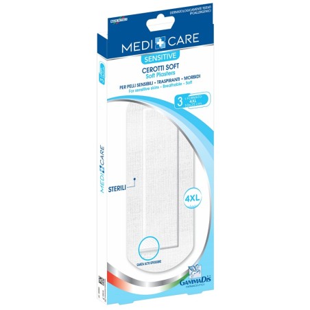 Gammadis Farmaceutici Cerotti Medicare Delicati Tessuto Non Tessuto 10x25 Cm 3 Pezzi Medicare