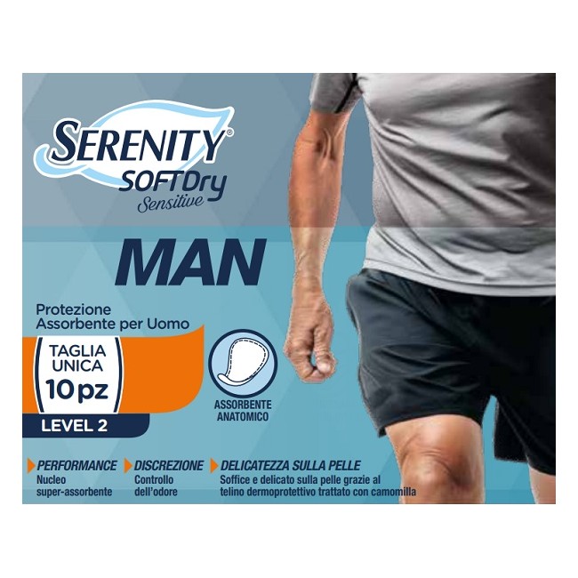 Pannolino Serenity Man Sensitive Level 2 10 Pezzi