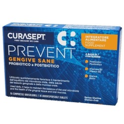 Astuccio contenente 16 compresse orosolubili Curasept Prevent Gengive