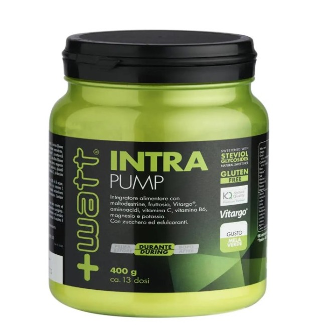 Flacone da 400 g di + Watt Intra Pump Strong Apple Polvere