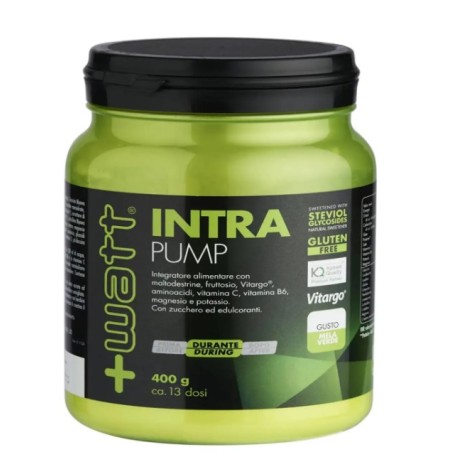 Flacone da 400 g di + Watt Intra Pump Strong Apple Polvere