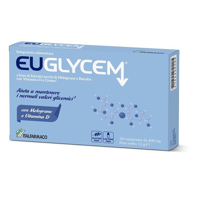 30 compresse Italfarmaco Euglycem Senza Glutine Senza Lattosio 30 compresse Italfarmaco Euglycem Senza Glutine Senza Lattosio