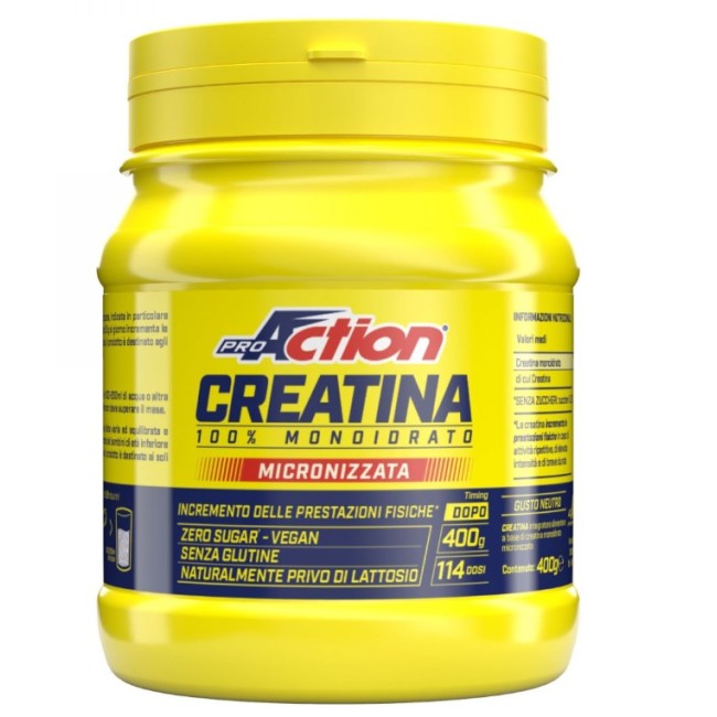 Proaction Creatina 400 G Senza Glutine Naturalmente Privo Di Lattosio