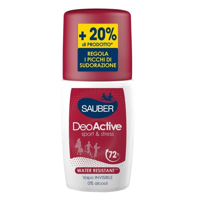 Sauber Deoactive Vapo 90 ml - Deodorante spray protezione e freschezza quotidiana Sauber Deoactive Vapo 90 ml - Deodorante spray protezione e freschezza quotidiana