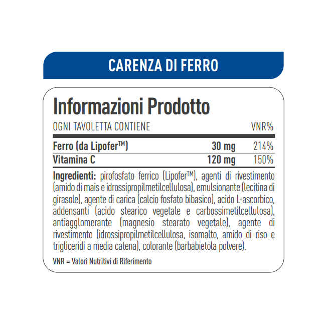 Longlife Iron Active 60 Tavolette Rivestite