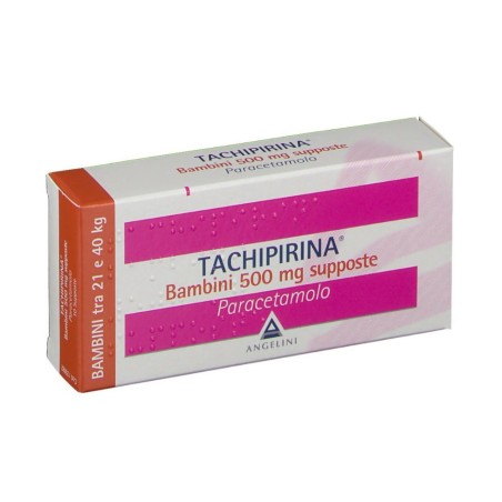 20 supposte da 500mg ciascuna Angelini Tachipirina Bambini 20 supposte da 500mg ciascuna Angelini Tachipirina Bambini