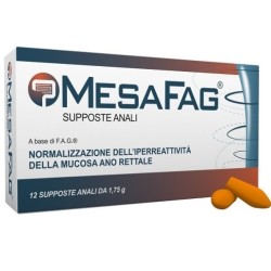 12 supposte confezionate singolarmente in blister Dymalife Pharmaceutical Mesafag
