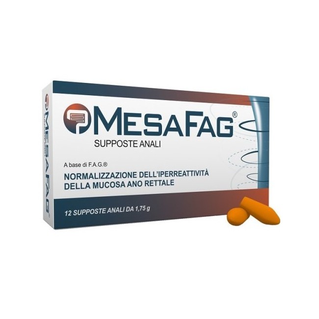 12 supposte confezionate singolarmente in blister Dymalife Pharmaceutical Mesafag 12 supposte confezionate singolarmente in blister Dymalife Pharmaceutical Mesafag