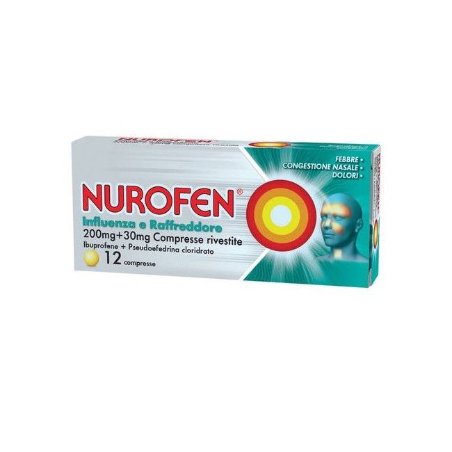 12 Compresse Rivestite Bb Farma Nurofen Influenza E Raffreddore 12 Compresse Rivestite Bb Farma Nurofen Influenza E Raffreddore