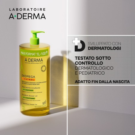 A-derma Exomega Control Olio Lavante Emolliente 1 Litro