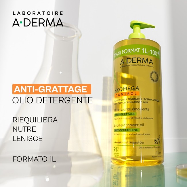 A-derma Exomega Control Olio Lavante Emolliente 1 Litro