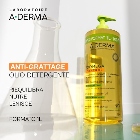 A-derma Exomega Control Olio Lavante Emolliente 1 Litro