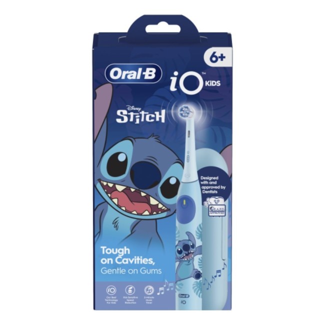 Oral-B iO2 Stitch - Spazzolino elettrico con custodia da viaggio a tema Disney Oral-B iO2 Stitch - Spazzolino elettrico con custodia da viaggio a tema Disney
