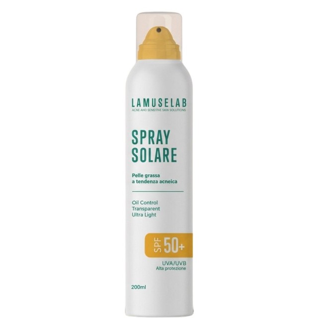 Lamuselab Spray Solare SPF 50+ 200ml - Protezione solare alta per corpo e famiglia