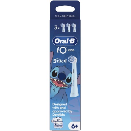 Testine di ricambio Oral-B con design Stitch, confezione da 3 pezzi per spazzolini elettrici Testine di ricambio Oral-B con design Stitch, confezione da 3 pezzi per spazzolini elettrici