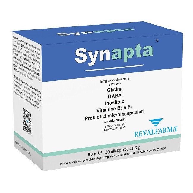 Revalfarma Synapta 30 Stickpack integratore per memoria e concentrazione senza glutine e lattosio Revalfarma Synapta 30 Stickpack integratore per memoria e concentrazione senza glutine e lattosio