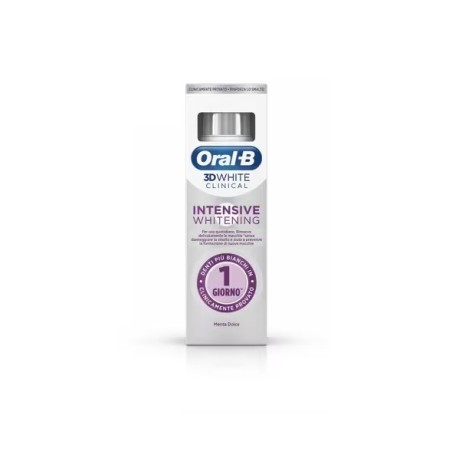 Dentifricio Oral-B 3D White Clinical Menta Dolce 75ml per denti bianchi e protetti Dentifricio Oral-B 3D White Clinical Menta Dolce 75ml per denti bianchi e protetti