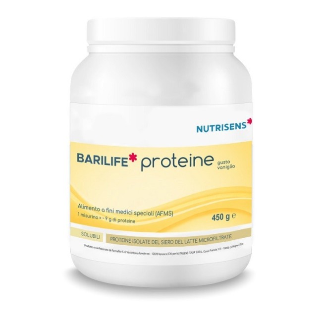 Nutrisens Italia Sbrl Barilife Proteine Gusto Vaniglia 450 G Senza Glutine