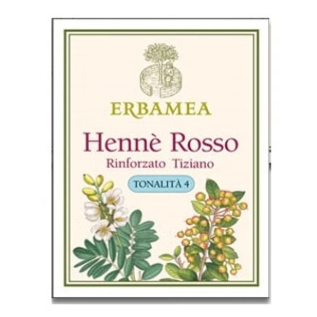 Erbamea Henne' Rosso Rinforzato Tiziano Box 10 Buste Da 100 G