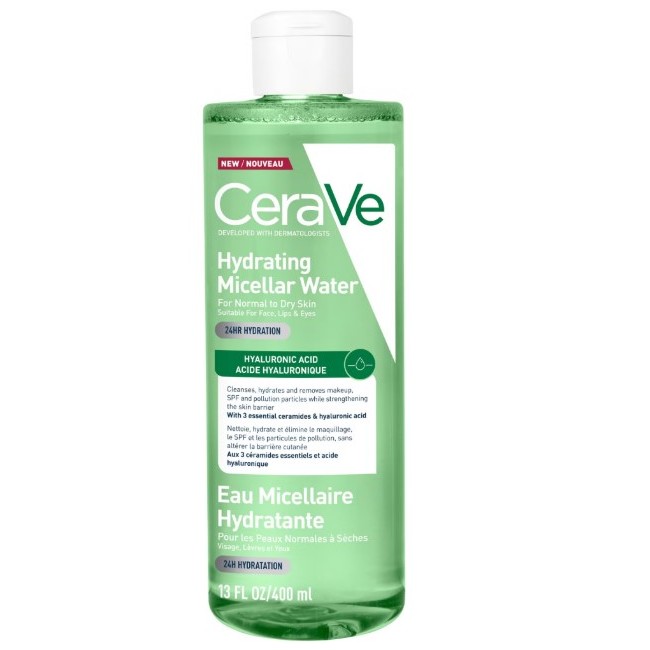 CeraVe Acqua Micellare Idratante 400ml - Detergente delicato con ceramidi per viso e occhi