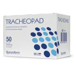 Eurofarm Tracheopad medicazione sterile 8x9,3 cm per tracheotomia altamente assorbente