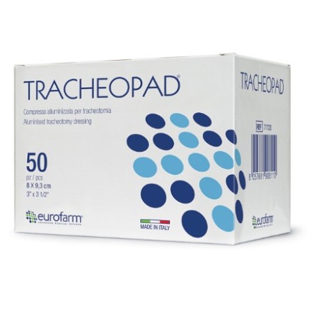 Eurofarm Tracheopad medicazione sterile 8x9,3 cm per tracheotomia altamente assorbente