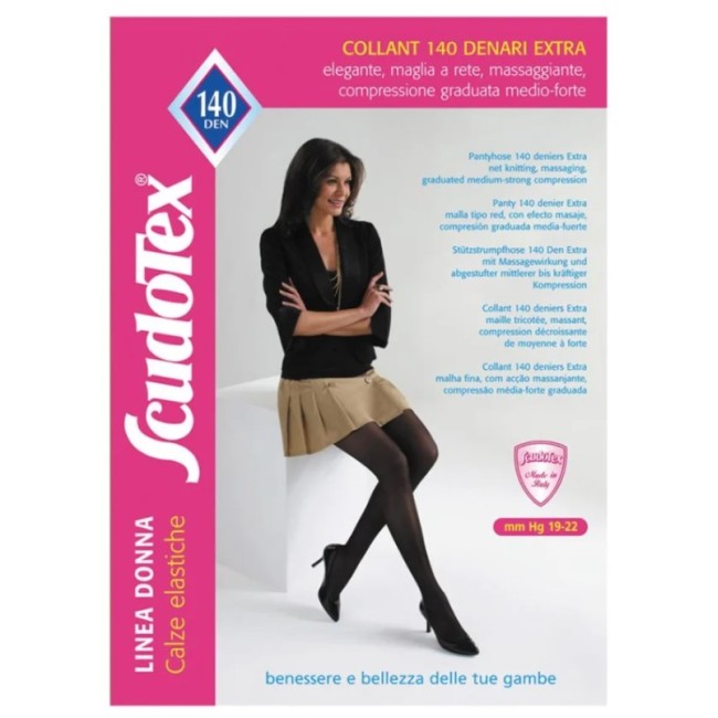 Collant a compressione graduata Luropas Scudotex 140 denari colorazione Extra Skin 3