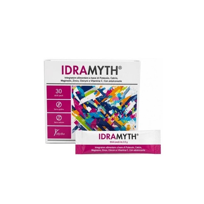 IDRAMYTH 30 STICK PACK - Integratore di sali minerali in pratici stick monodose IDRAMYTH 30 STICK PACK - Integratore di sali minerali in pratici stick monodose