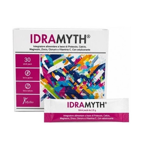 IDRAMYTH 30 STICK PACK - Integratore di sali minerali in pratici stick monodose IDRAMYTH 30 STICK PACK - Integratore di sali minerali in pratici stick monodose