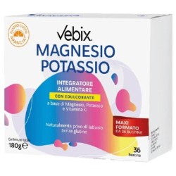 Vebi Pharma Vebix Magnesio Potassio con Edulcorante - Confezione 36 Bustine da 5g