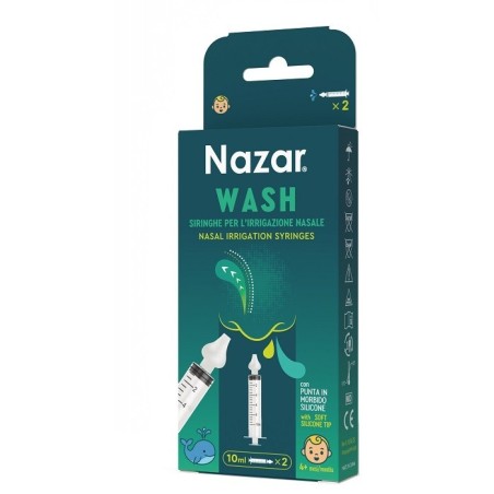 Pietrasanta Pharma Nazar Wash Siringa Irrigazione Nasale 2 Pezzi