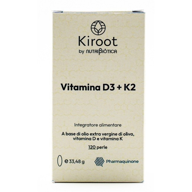 Nutribiotica S. L. Kiroot By Nutribiotica Vitamina D3+k2 120 Perle Senza Glutine Senza Lattosio