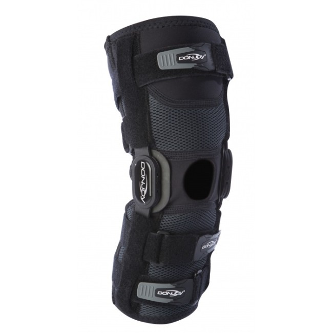 Tutore per ginocchio Djo Playmaker II Lunga Standard MD con supporto laterale e cinghie Tutore per ginocchio Djo Playmaker II Lunga Standard MD con supporto laterale e cinghie