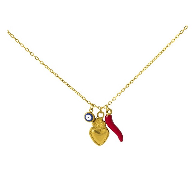 Mast Industria Italiana - Mast Industria Italiana Medical Jewels Collana Iside Lucky Collection