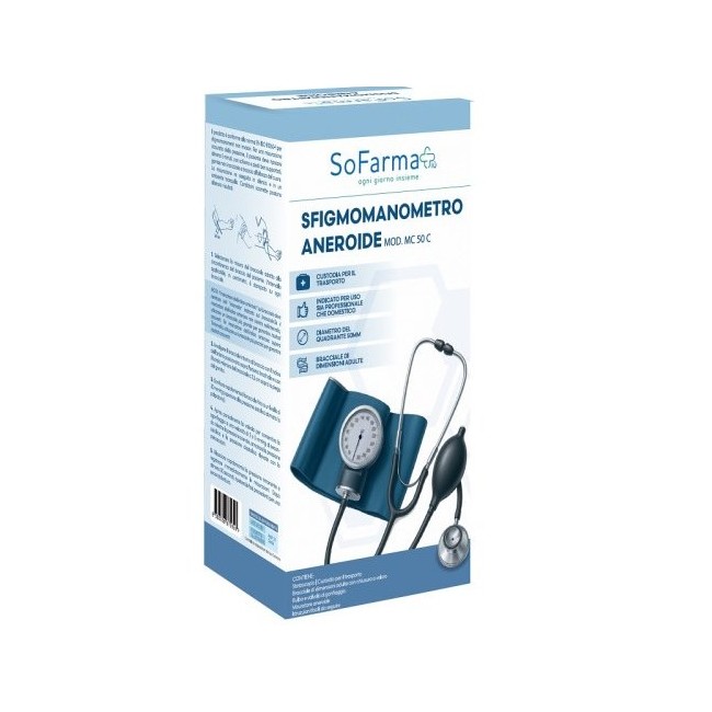 Sfigmomanometro aneroide SF+ professionale con manometro di precisione e bracciale universale