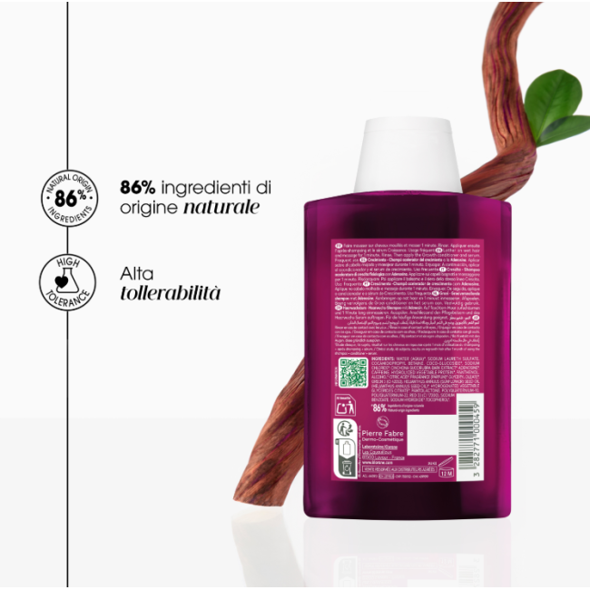 Klorane Shampoo Chinina Crescita 200 Ml