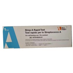 Test Antigenico Rapido Alltest Strep A per rilevazione Streptococco di gruppo A da tampone faringeo