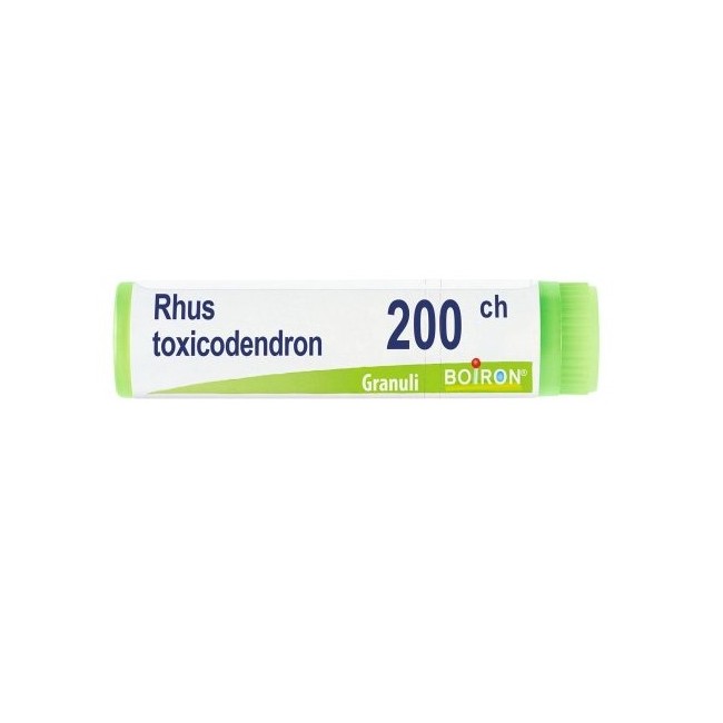 Boiron Rhus Toxicodendron 200CH tubo monodose granuli omeopatici 1g per dolori articolari Boiron Rhus Toxicodendron 200CH tubo monodose granuli omeopatici 1g per dolori articolari