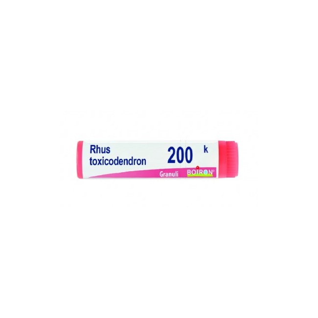 Boiron Rhus Toxicodendron 200K - Globuli omeopatici per dolori articolari e muscolari 1g Boiron Rhus Toxicodendron 200K - Globuli omeopatici per dolori articolari e muscolari 1g