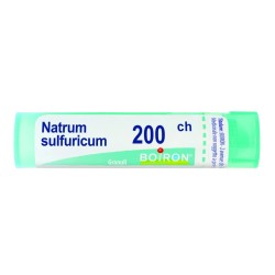 Natrum Sulfuricum 200CH Boiron - Tubo granuli omeopatici da 80 granuli per benessere digestivo