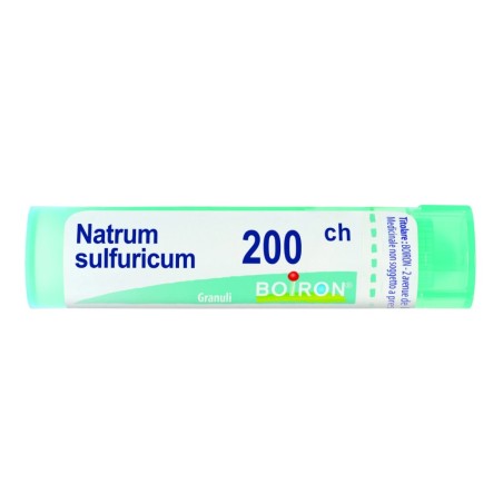 Natrum Sulfuricum 200CH Boiron - Tubo granuli omeopatici da 80 granuli per benessere digestivo Natrum Sulfuricum 200CH Boiron - Tubo granuli omeopatici da 80 granuli per benessere digestivo