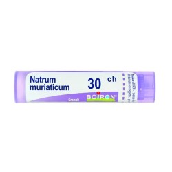 Natrum Muriaticum 30CH Boiron - Tubo granuli omeopatici da 4g per disturbi idrici ed emotivi