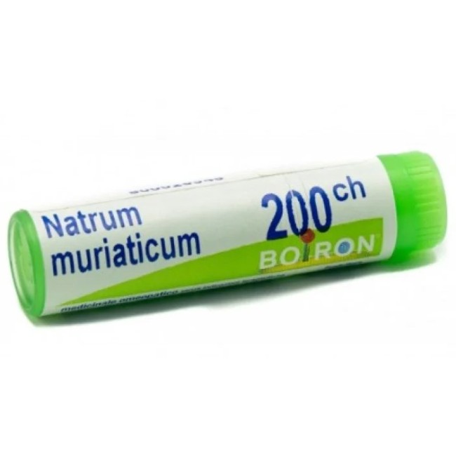 Boiron Natrum Muriaticum 200CH tubo granuli omeopatici 80 granuli per benessere naturale Boiron Natrum Muriaticum 200CH tubo granuli omeopatici 80 granuli per benessere naturale