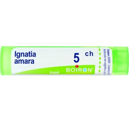 Boiron Ignatia Amara 5CH - Medicinale omeopatico in granuli per ansia e stress emotivo Boiron Ignatia Amara 5CH - Medicinale omeopatico in granuli per ansia e stress emotivo