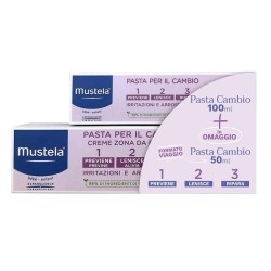Mustela Bipack Pasta Cambio 100 ml + 50 ml - Protezione e cura per la zona pannolino del bambino