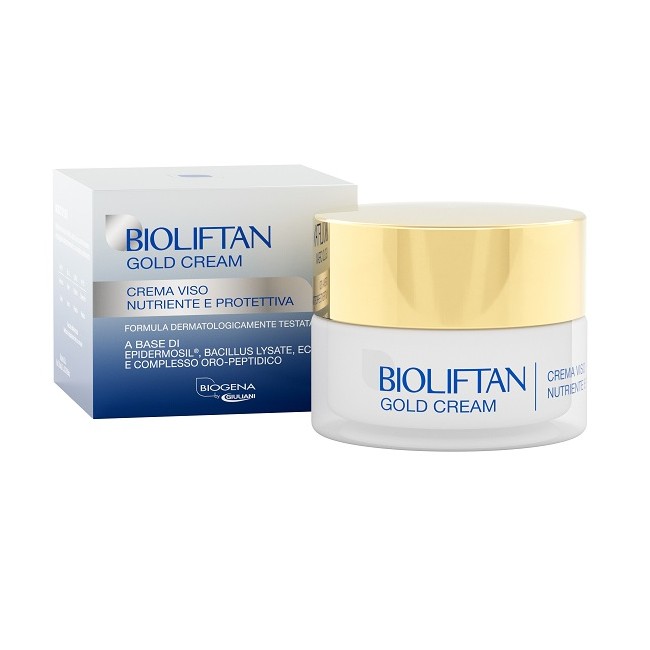 Biogena Bioliftan Gold Cream 50ml - Crema viso anti-età con oro colloidale effetto lifting Biogena Bioliftan Gold Cream 50ml - Crema viso anti-età con oro colloidale effetto lifting